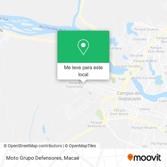 Moto Grupo Defensores mapa