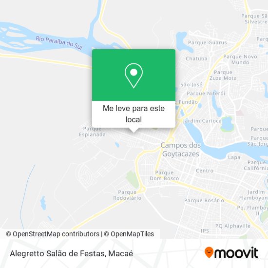 Alegretto Salão de Festas mapa