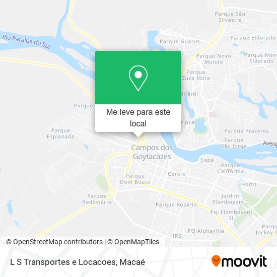 L S Transportes e Locacoes mapa