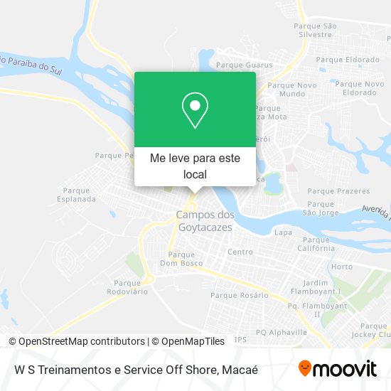 W S Treinamentos e Service Off Shore mapa