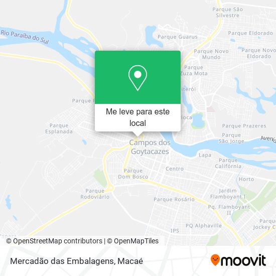 Mercadão das Embalagens mapa