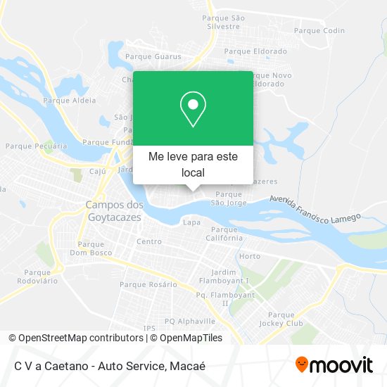 C V a Caetano - Auto Service mapa