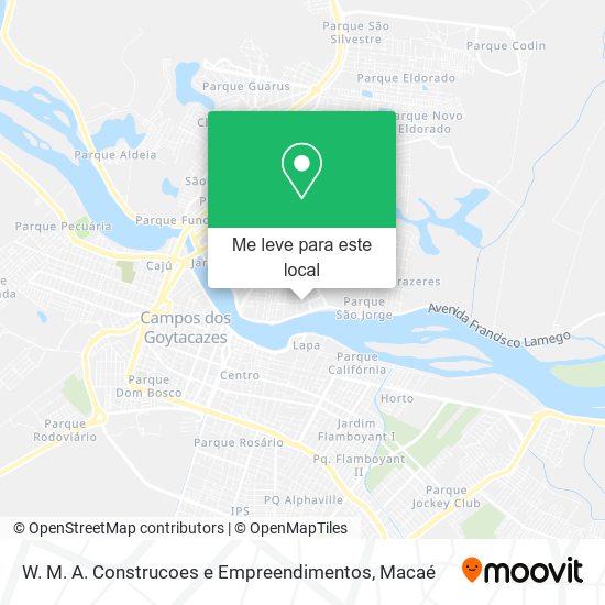 W. M. A. Construcoes e Empreendimentos mapa