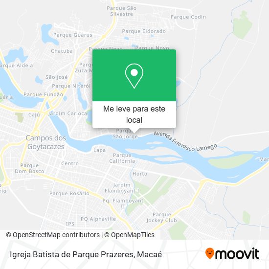 Igreja Batista de Parque Prazeres mapa