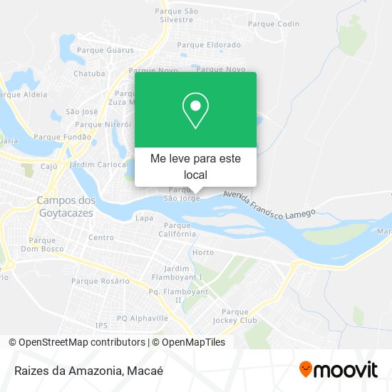 Raizes da Amazonia mapa