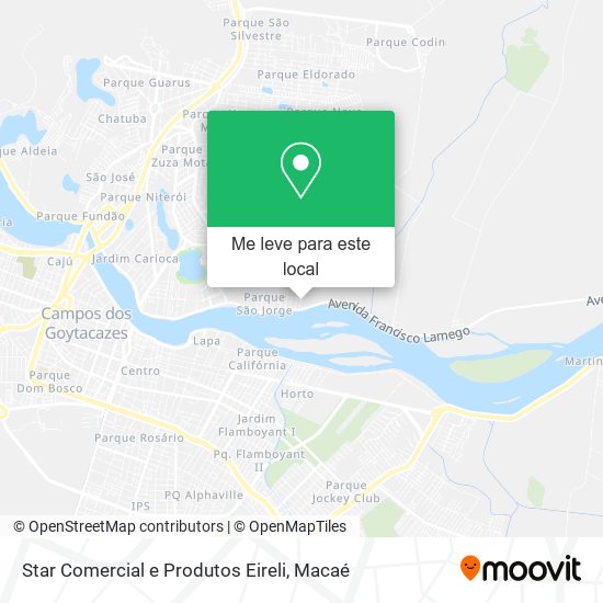 Star Comercial e Produtos Eireli mapa