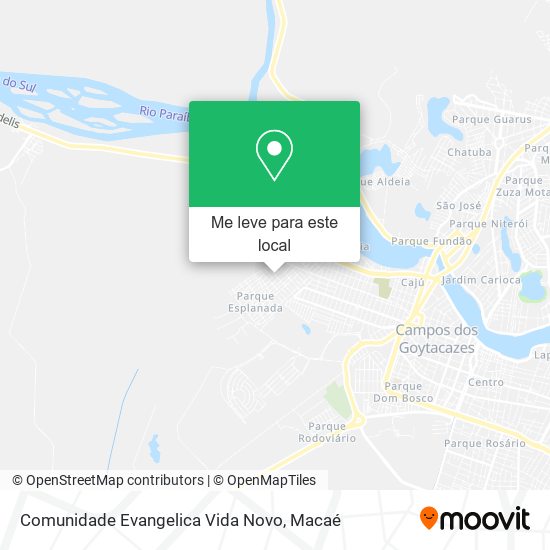 Comunidade Evangelica Vida Novo mapa