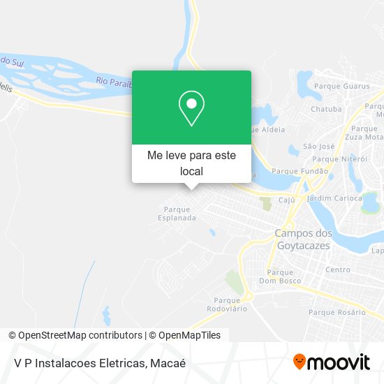 V P Instalacoes Eletricas mapa