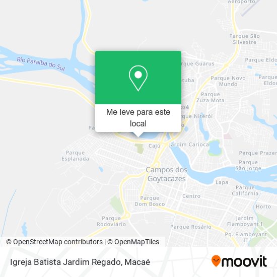 Igreja Batista Jardim Regado mapa