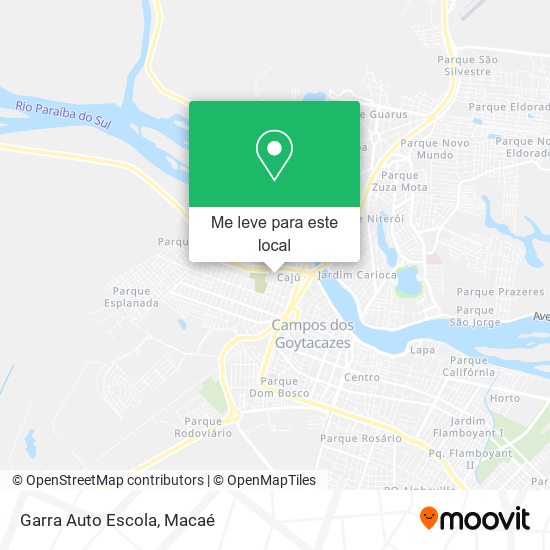 Garra Auto Escola mapa