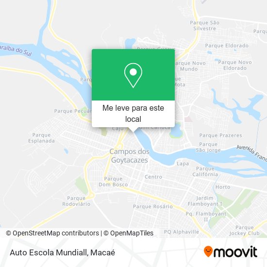 Auto Escola Mundiall mapa