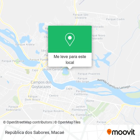 República dos Sabores mapa