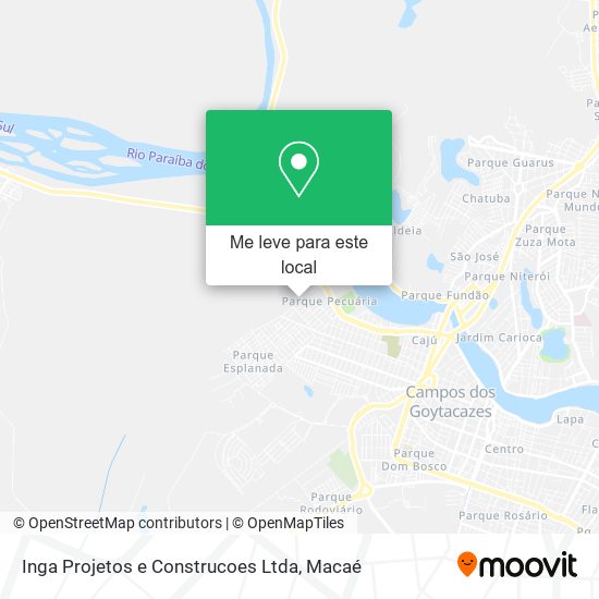 Inga Projetos e Construcoes Ltda mapa