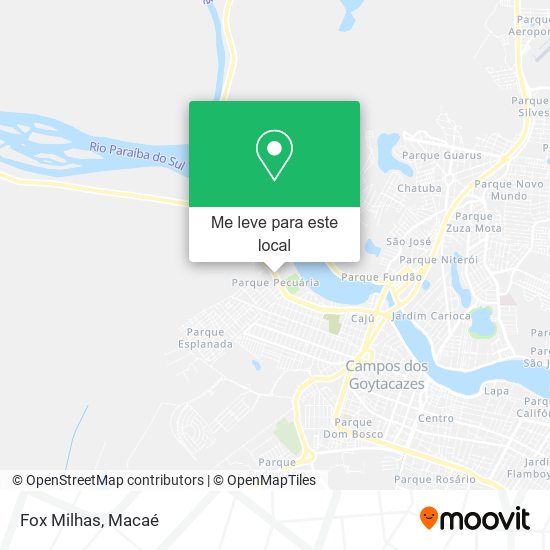 Fox Milhas mapa