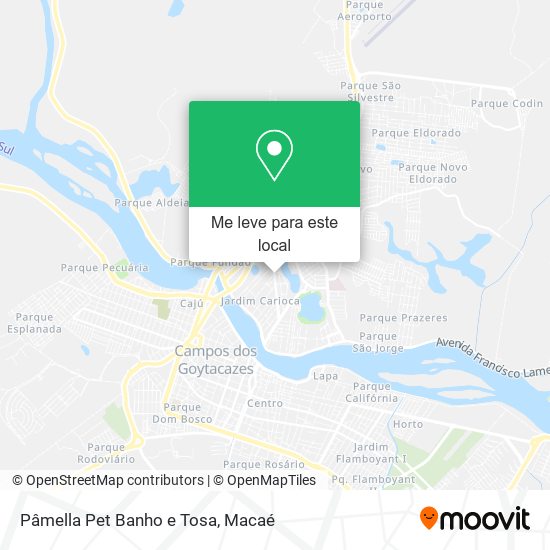 Pâmella Pet Banho e Tosa mapa