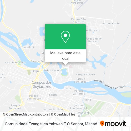 Comunidade Evangélica Yahweh É O Senhor mapa