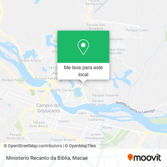 Ministerio Recanto da Biblia mapa