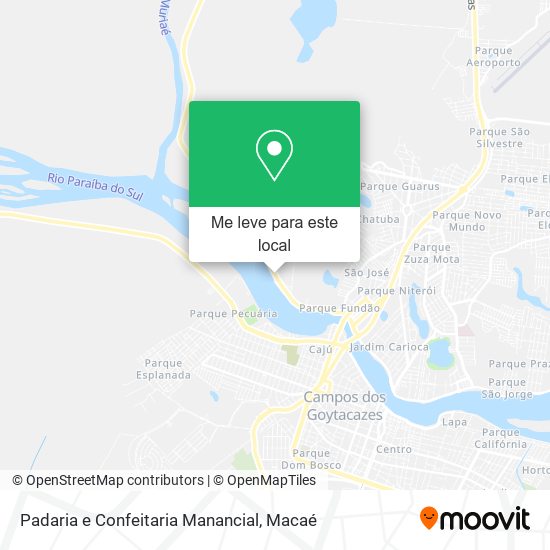 Padaria e Confeitaria Manancial mapa