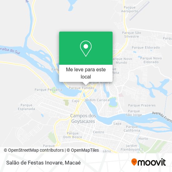 Salão de Festas Inovare mapa