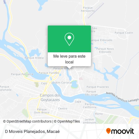 D Moveis Planejados mapa