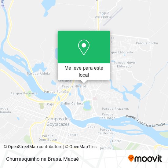 Churrasquinho na Brasa mapa