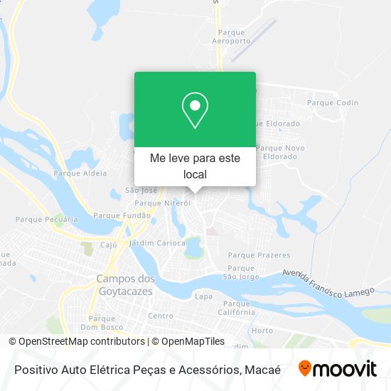 Positivo Auto Elétrica Peças e Acessórios mapa