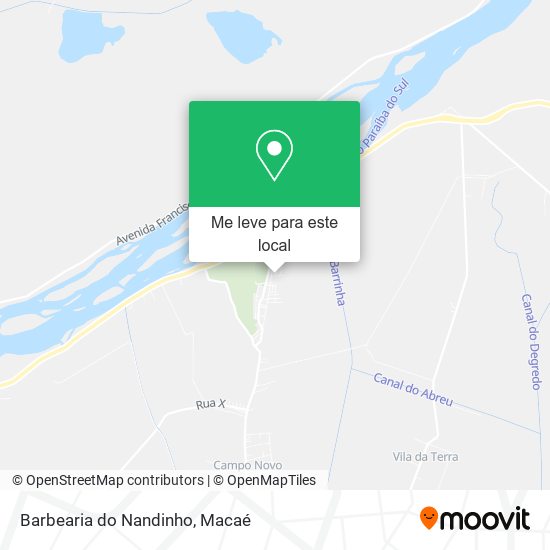 Barbearia do Nandinho mapa