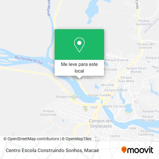 Centro Escola Construindo Sonhos mapa