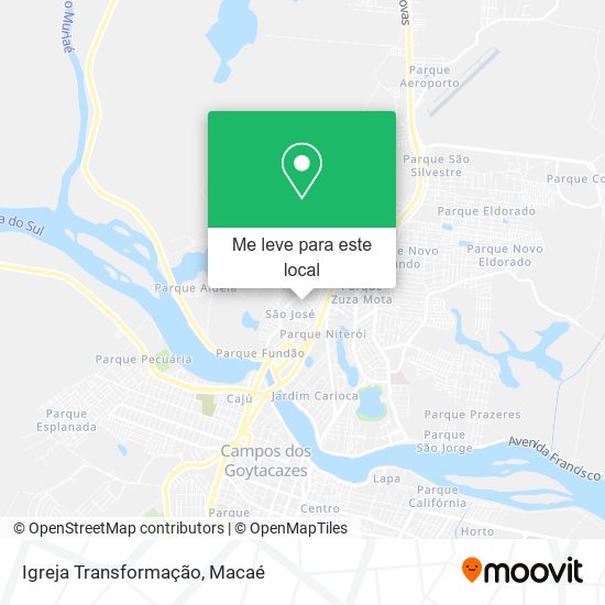 Igreja Transformação mapa