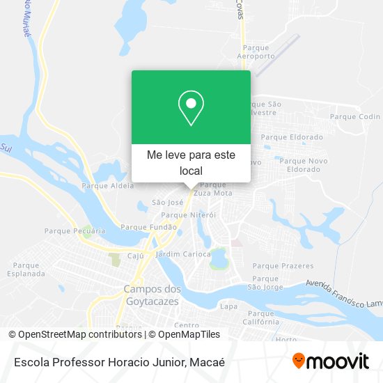 Escola Professor Horacio Junior mapa