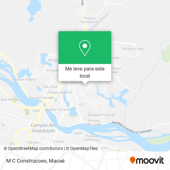 M C Construcoes mapa