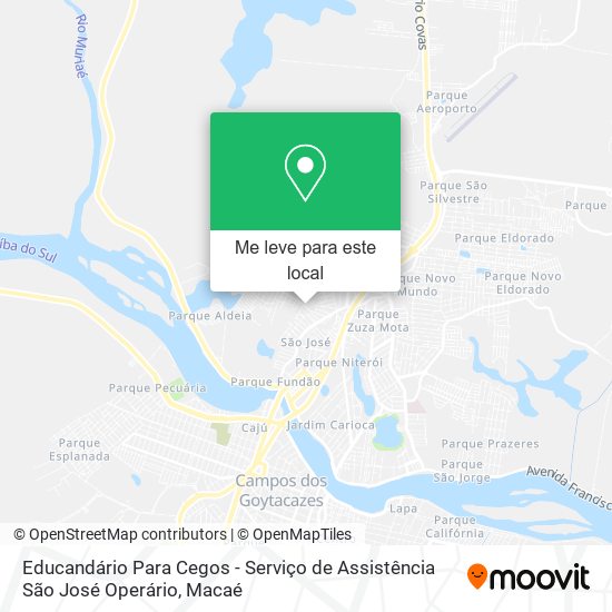 Educandário Para Cegos - Serviço de Assistência São José Operário mapa