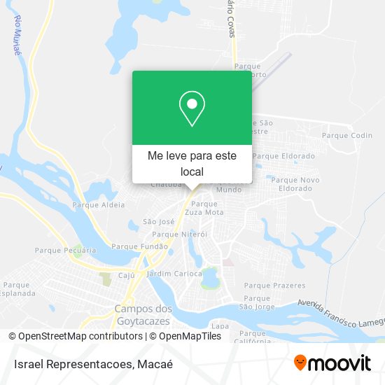 Israel Representacoes mapa