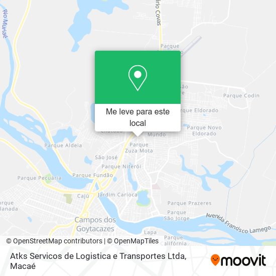 Atks Servicos de Logistica e Transportes Ltda mapa