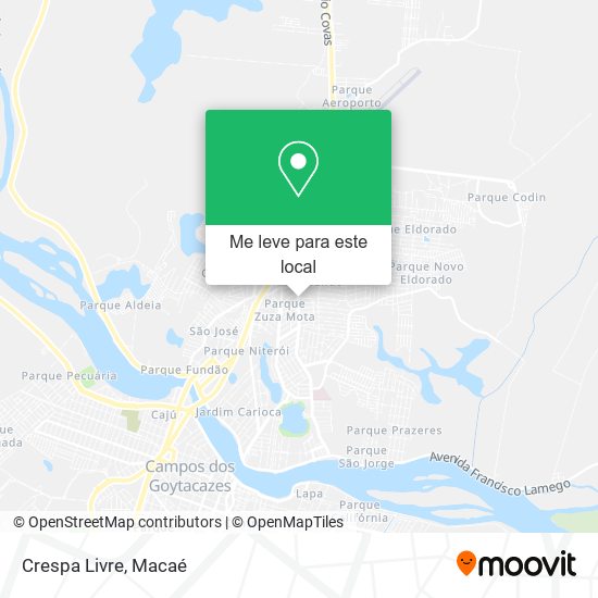 Crespa Livre mapa