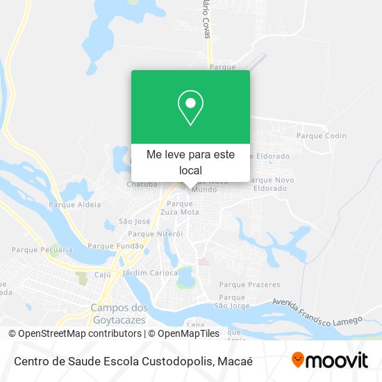 Centro de Saude Escola Custodopolis mapa
