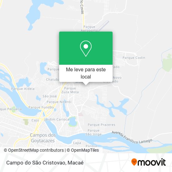 Campo do São Cristovao mapa
