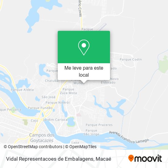 Vidal Representacoes de Embalagens mapa