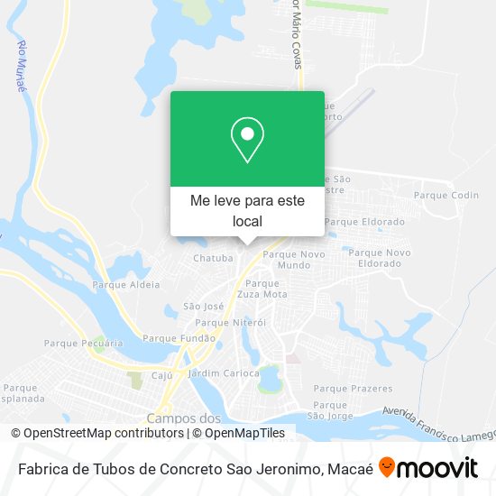 Fabrica de Tubos de Concreto Sao Jeronimo mapa