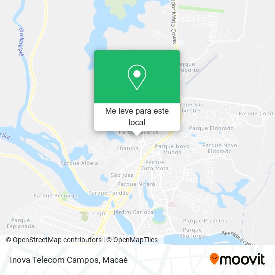 Inova Telecom Campos mapa
