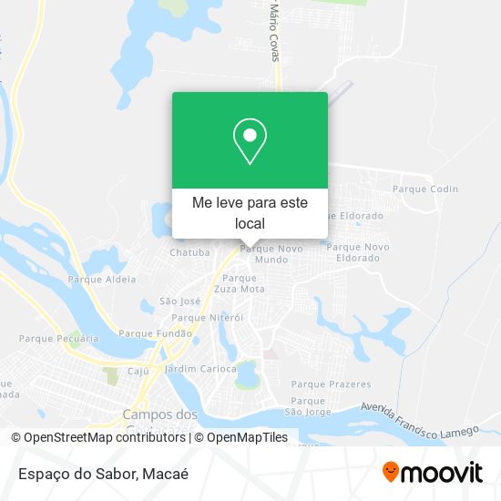 Espaço do Sabor mapa