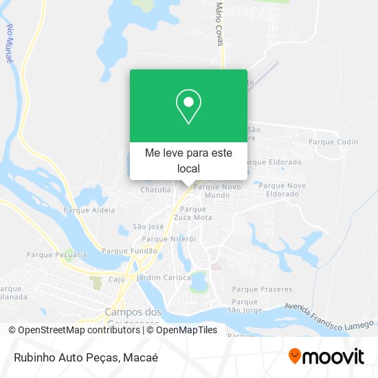 Rubinho Auto Peças mapa
