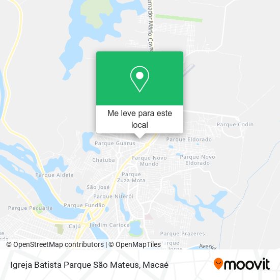 Igreja Batista Parque São Mateus mapa