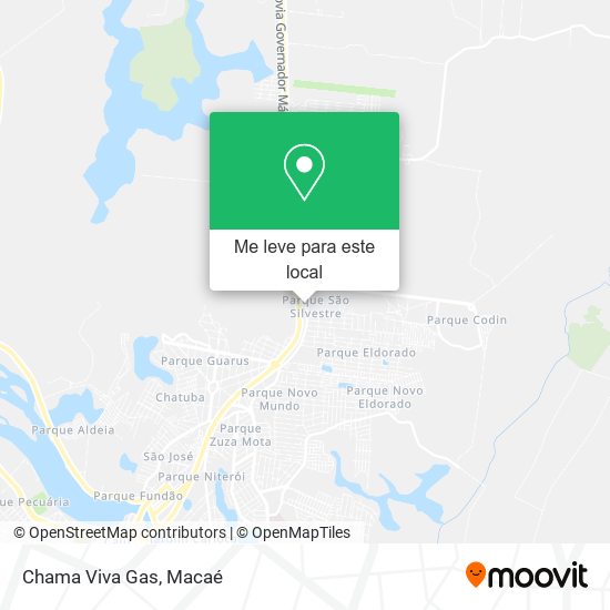 Chama Viva Gas mapa