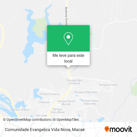 Comunidade Evangelica Vida Nova mapa