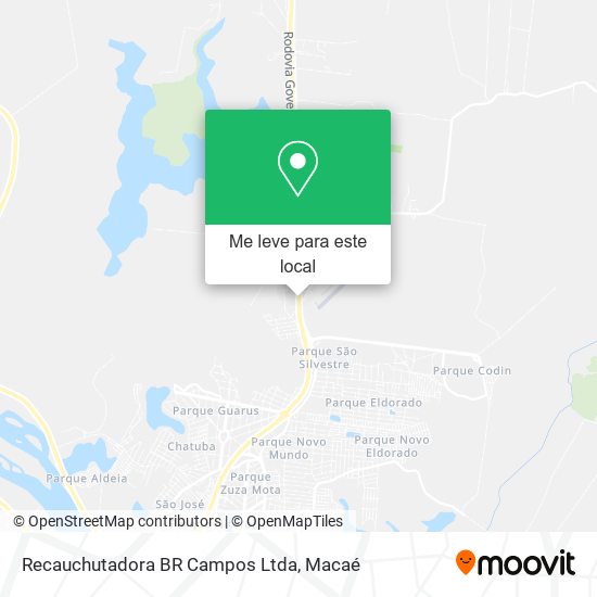 Recauchutadora BR Campos Ltda mapa