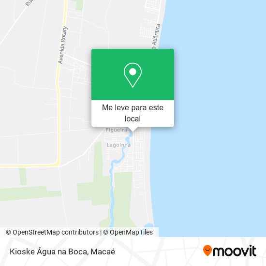 Kioske Água na Boca mapa