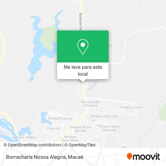 Borracharia Nossa Alegria mapa