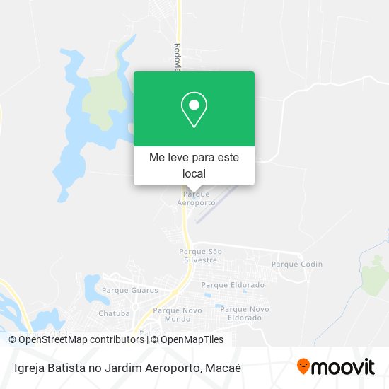 Igreja Batista no Jardim Aeroporto mapa