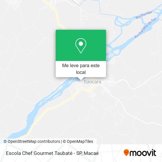 Escola Chef Gourmet Taubaté - SP mapa